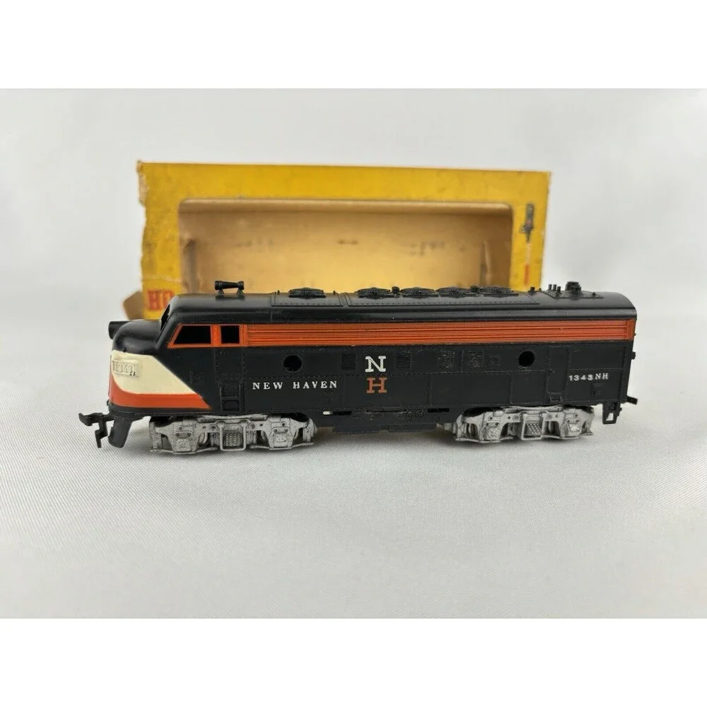 Vintage HO‎ Electric Train Engine- New Haven #1343-  FLEISCHMANN- Germany Rare